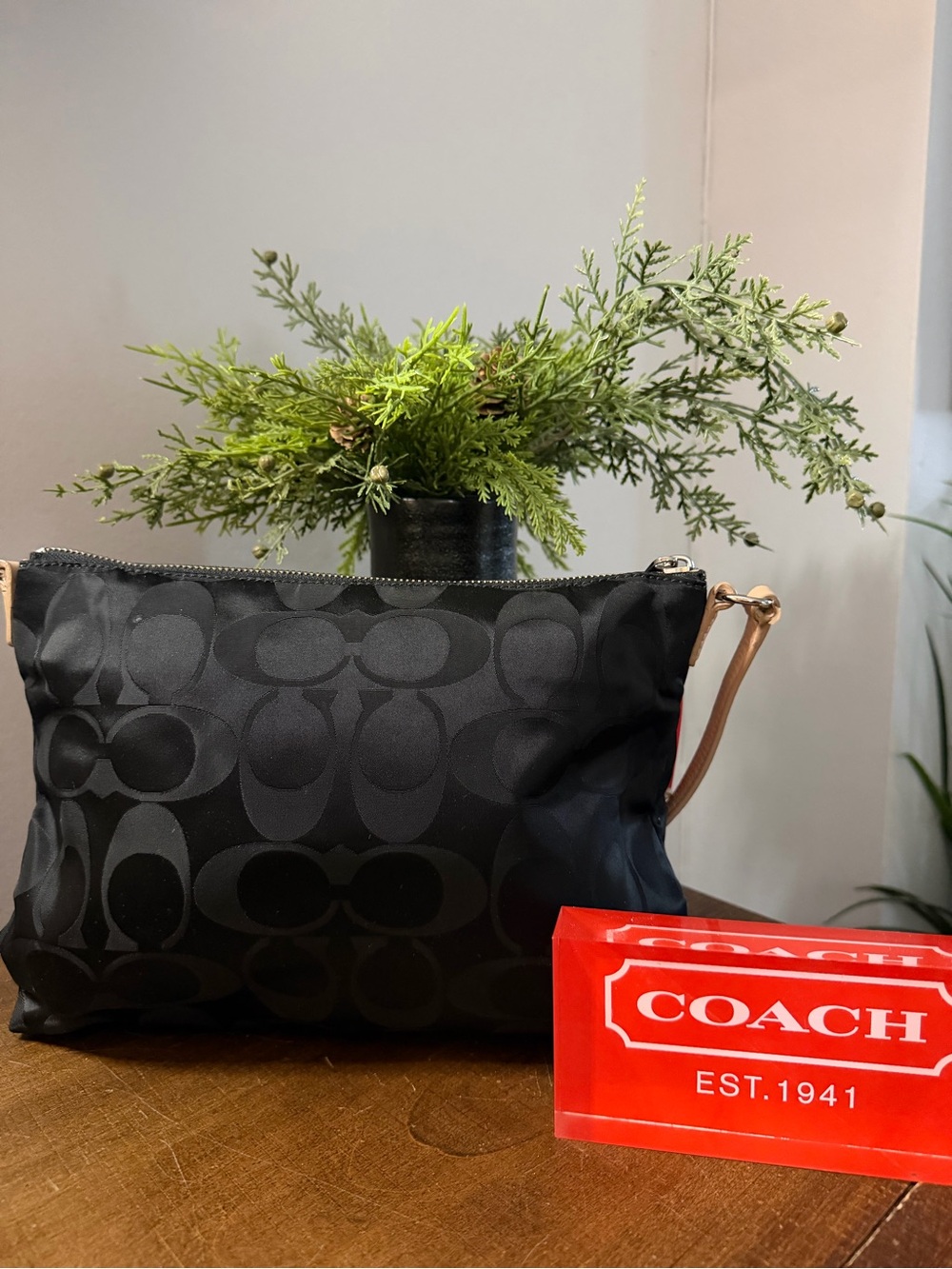 Coach Nylon Signature Tote & Crossbody Bag - Picture 10 of 16
